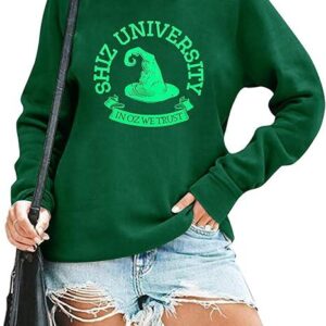 Halloween Sweat shirt Women Shiz University Long Sleeve Shirts